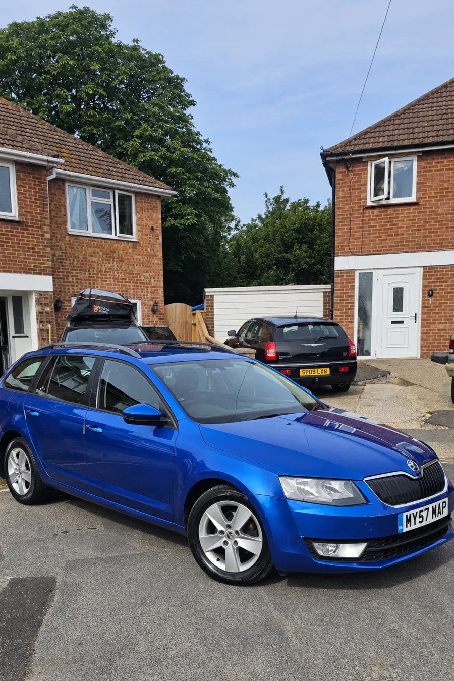 Blue Skoda Octavia diesel MY57 MAP photographed by Myst Auto